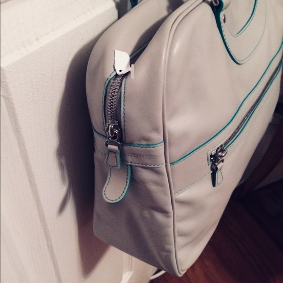 JACQUES LE CORRE Lisbon White Leather Handbag Bag Carry-all